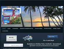 Tablet Screenshot of kookaburraholidaypark.com.au